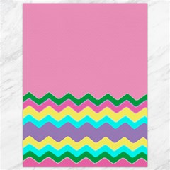 Easter Chevron Pattern Stripes Canvas 36  X 48   by Amaryn4rt