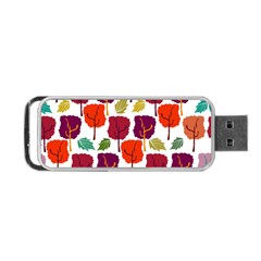 Tree Pattern Background Portable Usb Flash (one Side) by Amaryn4rt