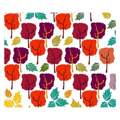 Tree Pattern Background Double Sided Flano Blanket (small)  by Amaryn4rt