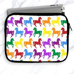 Colorful Horse Background Wallpaper Apple Ipad 2/3/4 Zipper Cases by Amaryn4rt