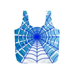 Cobweb Network Points Lines Full Print Recycle Bags (s)  by Amaryn4rt