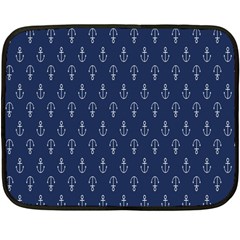 Anchor Pattern Double Sided Fleece Blanket (mini)  by Amaryn4rt