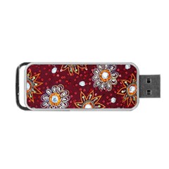 India Traditional Fabric Portable Usb Flash (one Side) by Amaryn4rt
