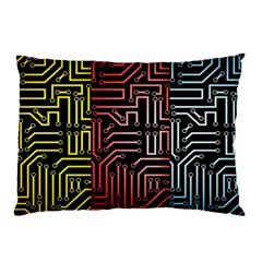 Circuit Board Seamless Patterns Set Pillow Case (two Sides) by Amaryn4rt