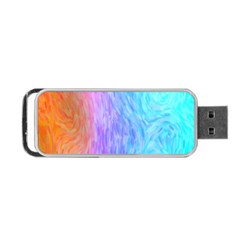 Abstract Color Pattern Textures Colouring Portable Usb Flash (two Sides) by Simbadda