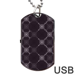 Abstract Seamless Pattern Dog Tag Usb Flash (one Side) by Simbadda