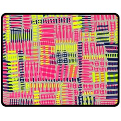 Abstract Pattern Double Sided Fleece Blanket (medium)  by Simbadda