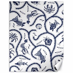 Fish Pattern Canvas 18  X 24   by Simbadda