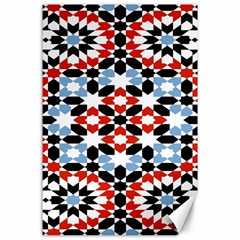 Morrocan Fez Pattern Arabic Geometrical Canvas 24  X 36  by Simbadda