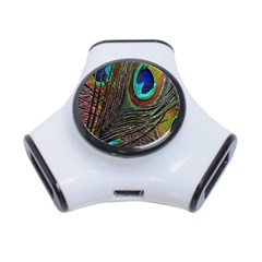Peacock Feathers 3-port Usb Hub by Simbadda