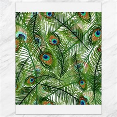 Peacock Feathers Pattern Canvas 18  X 24   by Simbadda