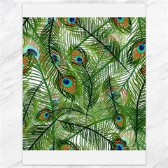 Peacock Feathers Pattern Canvas 36  X 48   by Simbadda
