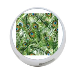 Peacock Feathers Pattern 4-port Usb Hub (two Sides)  by Simbadda