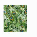 Peacock Feathers Pattern Small Garden Flag (Two Sides) Front
