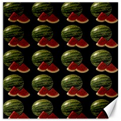 Black Watermelon Canvas 12  X 12   by boho