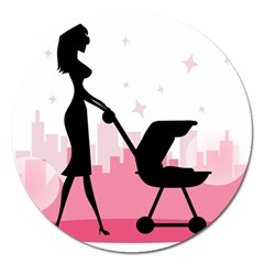 Milf Magnet 5  (round) by boho