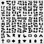 Anchor Puzzle Booklet Pages All Black Canvas 20  x 20   19 x19.27  Canvas - 1