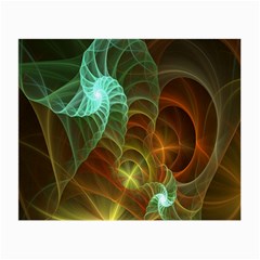 Art Shell Spirals Texture Small Glasses Cloth by Simbadda