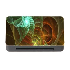 Art Shell Spirals Texture Memory Card Reader With Cf by Simbadda