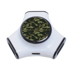 Camo Pattern 3-port Usb Hub by Simbadda
