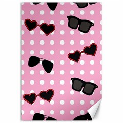 Pisunglass Tech Pink Pattern Canvas 12  X 18   by Simbadda
