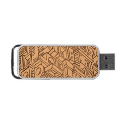 Mechanical Tech Pattern Portable Usb Flash (two Sides) by Simbadda