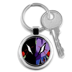 Monster Face Drawing Paint Key Chains (round)  by Simbadda