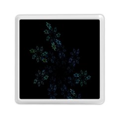 Fractal Pattern Black Background Memory Card Reader (square)  by Simbadda