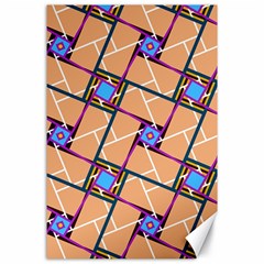 Overlaid Patterns Canvas 24  X 36  by Simbadda