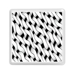 Black And White Pattern Memory Card Reader (square)  by Simbadda