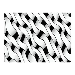Black And White Pattern Double Sided Flano Blanket (mini)  by Simbadda