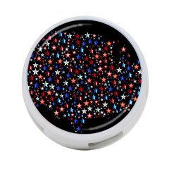 America Usa Map Stars Vector  4-port Usb Hub (two Sides)  by Simbadda