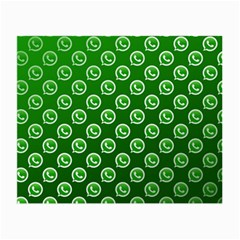 Whatsapp Logo Pattern Small Glasses Cloth (2-side) by Simbadda