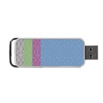 Fine Line Pattern Background Vector Portable USB Flash (Two Sides) Back