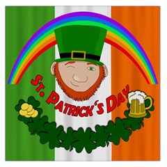 St  Patricks Day  Large Satin Scarf (square) by Valentinaart