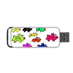 Fishes Marine Life Swimming Water Portable Usb Flash (two Sides) by Simbadda