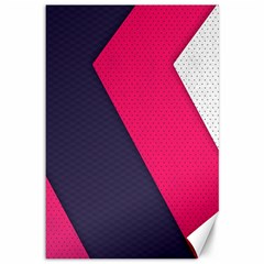Pink Pattern Canvas 12  X 18   by Simbadda
