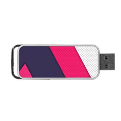Pink Pattern Portable Usb Flash (one Side) by Simbadda