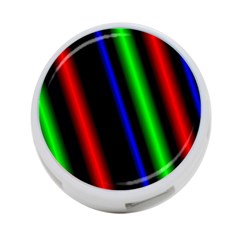 Multi Color Neon Background 4-port Usb Hub (two Sides)  by Simbadda