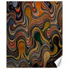 Swirl Colour Design Color Texture Canvas 8  X 10  by Simbadda