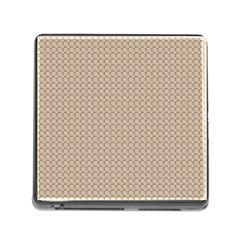 Pattern Ornament Brown Background Memory Card Reader (square) by Simbadda