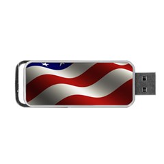 Flag United States Stars Stripes Symbol Portable Usb Flash (one Side) by Simbadda