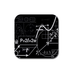 School Board  Rubber Coaster (square)  by Valentinaart