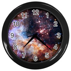 Celestial Fireworks Wall Clocks (black) by SpaceShop