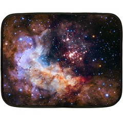 Celestial Fireworks Double Sided Fleece Blanket (mini)  by SpaceShop