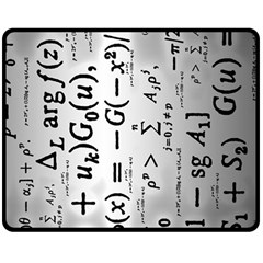 Science Formulas Double Sided Fleece Blanket (medium)  by Simbadda
