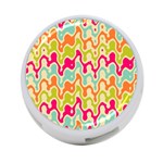 Abstract Pattern Colorful Wallpaper 4-Port USB Hub (One Side) Front