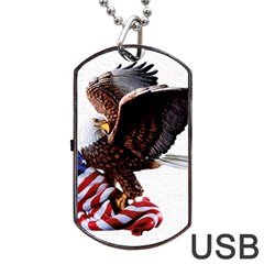 Independence Day United States Dog Tag Usb Flash (one Side) by Simbadda