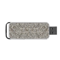 Silver Tropical Print Portable Usb Flash (one Side) by dflcprints