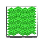 Shamrocks 3d Fabric 4 Leaf Clover Memory Card Reader (Square) Front